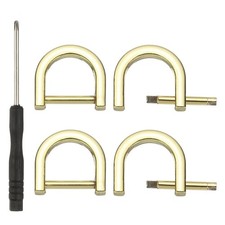 5/8 Inch D-Rings Screw in Shackle, 4 Pcs Horseshoe U Shape D Rings, Bronze