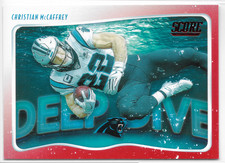 2020 Score Deep Dive Red #DD-CM Christian McCaffrey Carolina Panthers Stanford