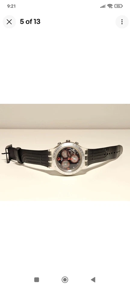 ВИНТАЖНЫЕ МУЖСКИЕ ОЛИМПИЙСКИЕ ИГРЫ АФИНЫ 2004 ХРОНОГРАФ КВАРЦЕВЫЕ ЧАСЫ «ОБРАЗЕЦ» ИРОНИЯ - Изображение 3 из 4