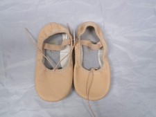 Dance Ballet Shoes Stelle Child 11M Leather Single Strap Full Sole