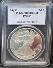 1999-P American Silver Eagle PR69 DCAM PCGS Blue Label