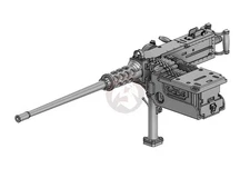 Plus Model 1/35 M2HB Browning .50 Cal Machine-Gun on M23 Tank Mount WWII DP3045