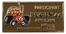Bug-in 44 Event Dash Plaque - Vw Volkswagen Car Show Drag Racing Cal-look