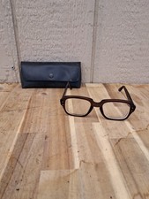 Vintage Military Issue USS 4 1/2 - 5 3/4 Eyeglasses Frames Brown 50-20 Glasses