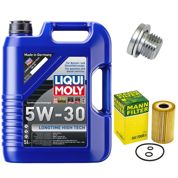 MotoröL Filter Set 5W-30 5 Liter + ÖLablassschraube FüR VW Tiguan 2.0 TDI 5N-image