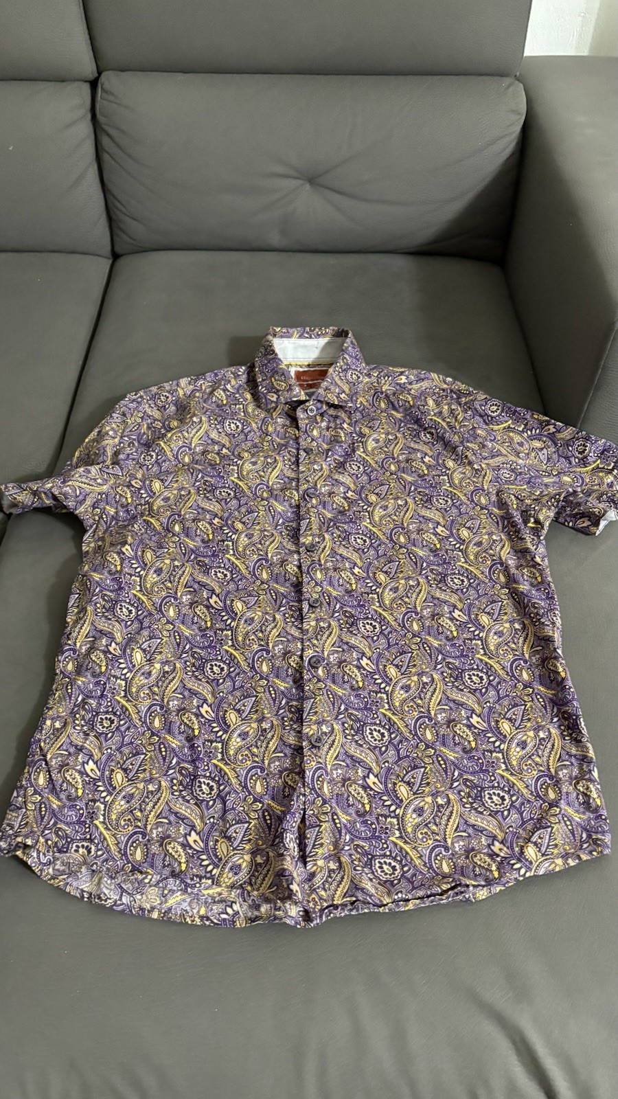 CONSEQUENCE Button Down  Shirt ,short Sleeve Pais… - image 3