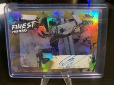 2025 Topps Finest WWE Asuka Finest Moments Signature Gold Refractor /50 #FMS-AKA