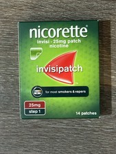 Nicorette Step 1 Invisipatch 14 Patches Smoking Nicotine HelpQuit Expiry 01/2029