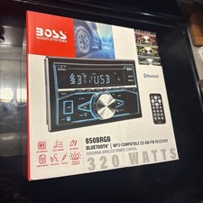 BOSS Audio 820BRGB Car Stereo New Open Box Bluetooth MP3 CD AM/FM push to talk