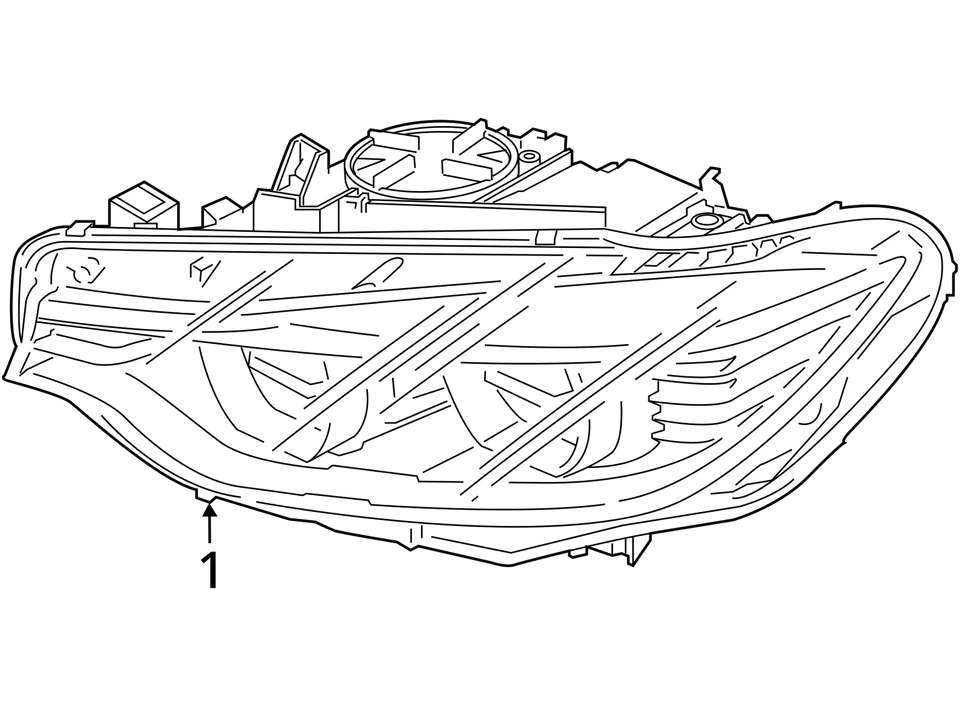 BMW M4 2015 2016 2017 DELANTERO IZQUIERDO ADAPTABLE LED FARO LÁMPARA *PESTAÑAS ROTAS* OEM Foto 4 de 4