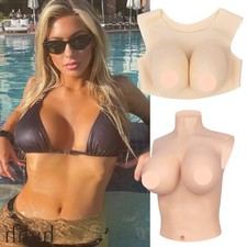 Silicone Breast Forms C-H Cup Breast Plates Fake Boobs Crossdresser Drag Queen