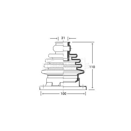 BORG & BECK Bellow Kit, drive shaft BCB2754