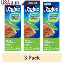 XL Sandwich Bags W/ EasyGuide Texture Reusable Snack Storage Fresh Food New