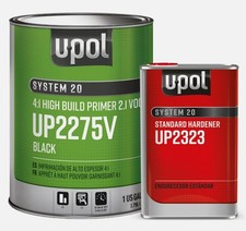 U-pol 2275v 2.1 Voc Black High Build Primer Kit Standard Hardener Gallon