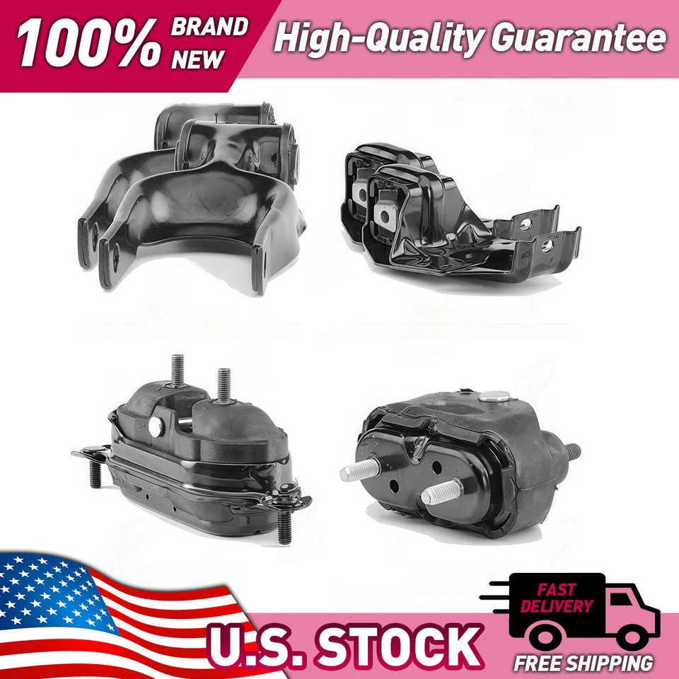 Engine Motor Mount Kit for Chevrolet Monte Carlo 2000 2001 2002-2005 3.4L V6 - Image 2 of 4