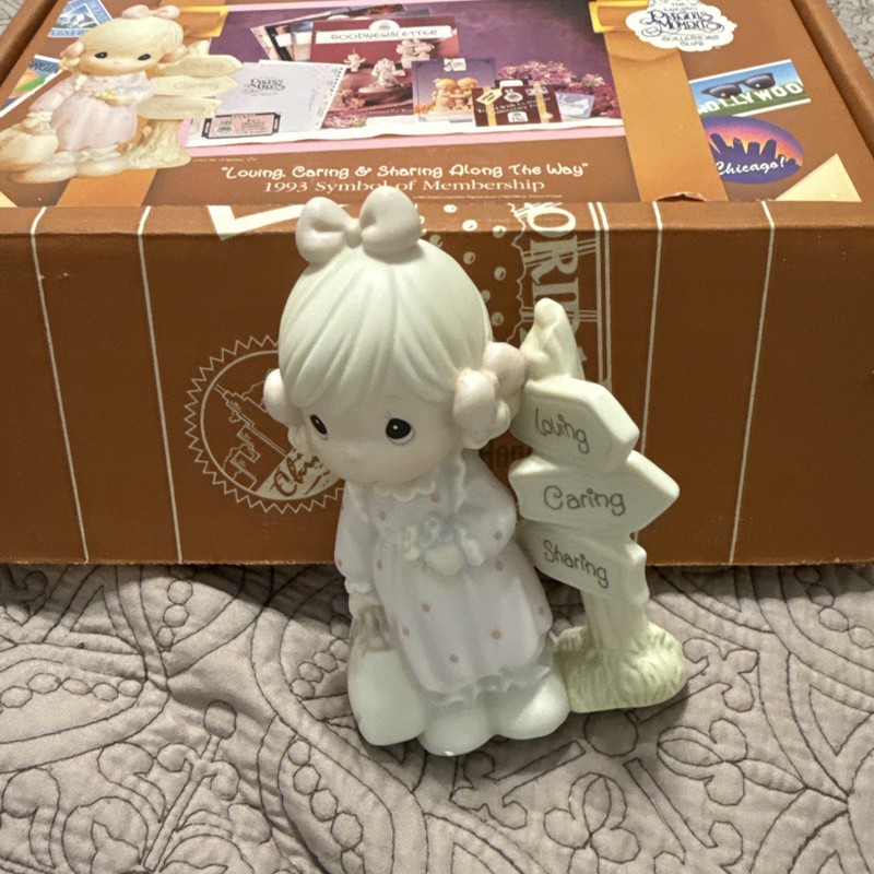 Precious Moments Figurine “Loving Caring And Sharing Along The Way” C0013 W/Box
