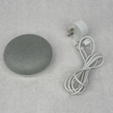 Google Home Nest Mini Model H0A 1st Gen Grey Smart Speaker & Charger TESTED
