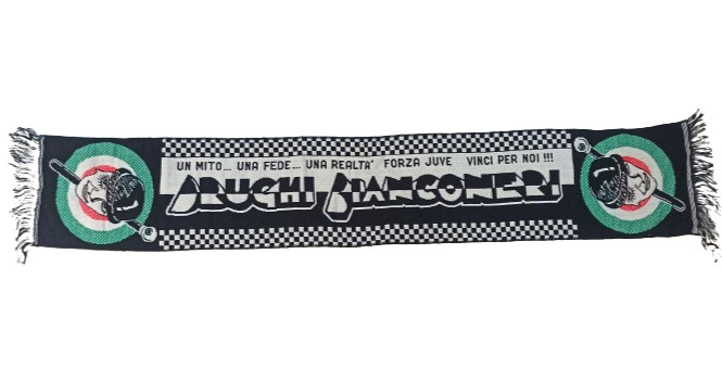 SCIARPA ULTRAS DRUGHI BIANCONERI JUVENTUS CALCIO ITALIA SCARF S3922