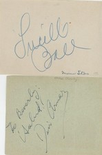 Lucille Ball & Desi Arnaz-Vintage Signed Album Page w/Photo