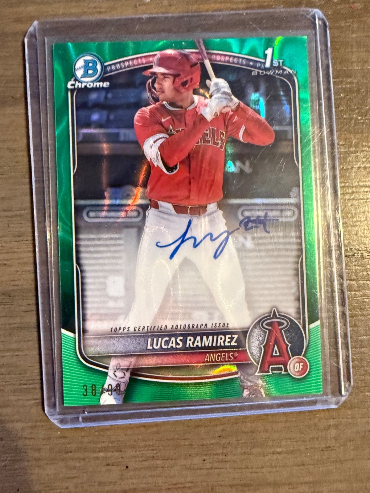 2025 Lucas Ramirez Bowman Chrome Auto /99 #CPA-LR Green Lava Refractor
