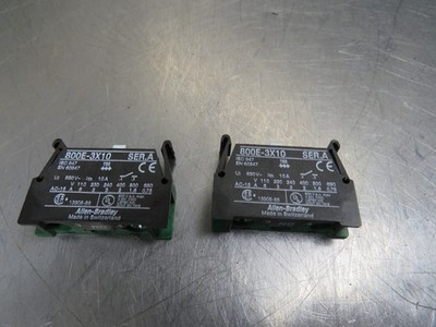 Allen Bradley 800E-3X10 Ser A Contact Block Lot of 2!