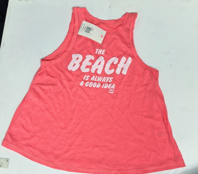 Billabong Girl's Beach Idea Tank, Sunkissed Coral - EB11