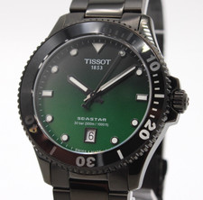 TISSOT Seastar 1000 T120.410.33.091.00 Green Black Dial Men's Watch 40mm