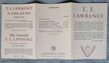 Jonathan Cape Book Order Form 1954 T. E. Lawr...
