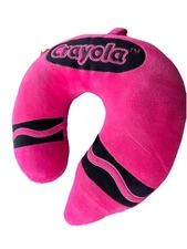 Pink CRAYOLA CRAYON TRAVEL NECK PILLOW KIDS Fun Rare
