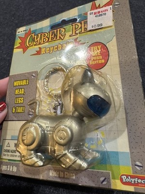 Cyber Pet Keychain Robot Pets Interactive CAT Electronic NEW NOS Y2K Kitty