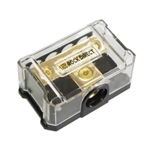 DB 4 Way Power Distribution Block, 0/2/4 AWG Gauge in, 4/8/10 4 Out 