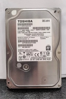 Hdd Toshiba DT01ACA100 1TB 7200 RPM - Imagen 1 de 2
