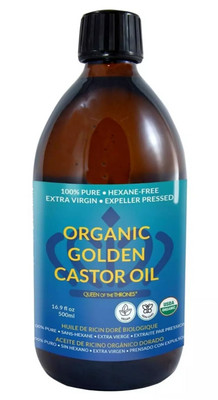 Organic Golden Castor Oil 100% Pure - 500ML [16.9 FL OZ]