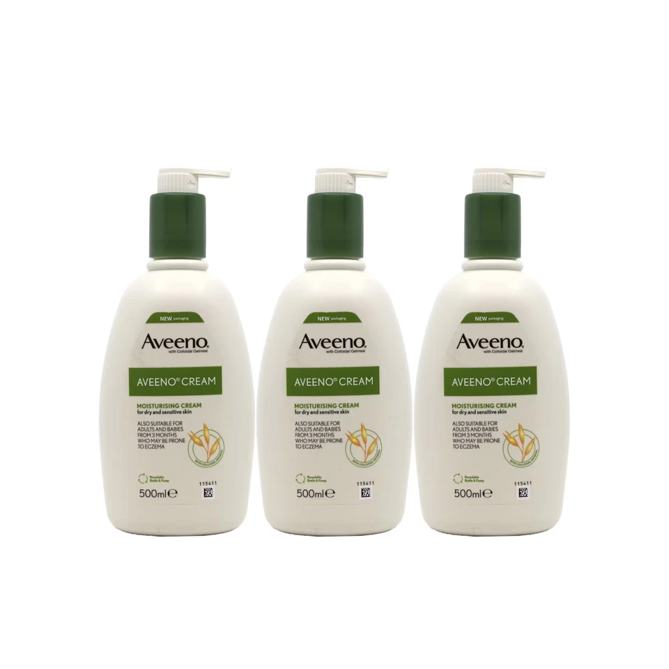 Aveeno Daily Moisturising Cream 500ml x3