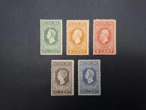 Netherlands 1913 - Jubilee - 2½ ct to 12½ ct  - beautiful MLH stamps