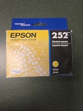 New Genuine Epson 252 Y Ink Cartridges WF Series Exp 12/2026