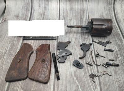 Rohm 36T 32 S&W Long Repair Parts Lot: Cylinder Grips Trigger Hammer A