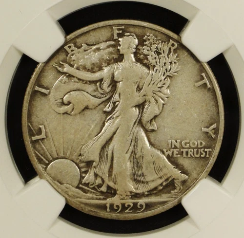 1929-D NGC VF25 Walking Liberty Half Dollar - Lower Mintage - Better Date!