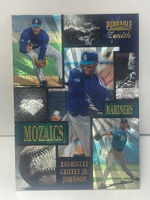 KEN GRIFFEY JR 1996 PINNACLE ZENITH MOZAICS MARINEERS CARD 5 RODRIGUEZ JOHNSON