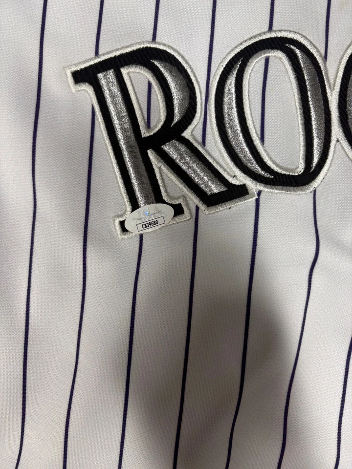 Todd Helton Signed Colorado Rockies Jersey JSA - Image 2 of 2
