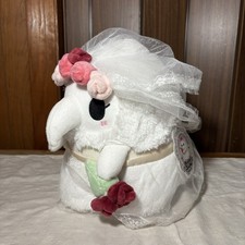 Squishable Plague Doctor Nurse Bride Wedding 10in Plush Bouquet White Pink