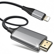Lightning to HDMI Adapter for Iphone to Tv/Projector/Monitor 1080P 60Hz