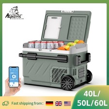 Alpicool Car Fridge Freezer 40L 50L 60L Portable 12/24V DC AC Cooler UK