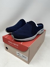 Easy Spirit The Take Knit Eco Slip On Dark Blue Mule Shoes Size 8 M