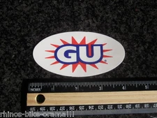 4" GU Energy Gel Sports Bike Ride Run Power Road Mountain Frame STICKER DECAL