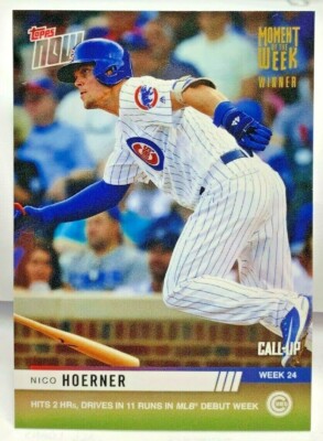 Nico Hoerner 2019 Topps Now Moment of the Week Call-Up RC #MOW-24W Winner SP/330