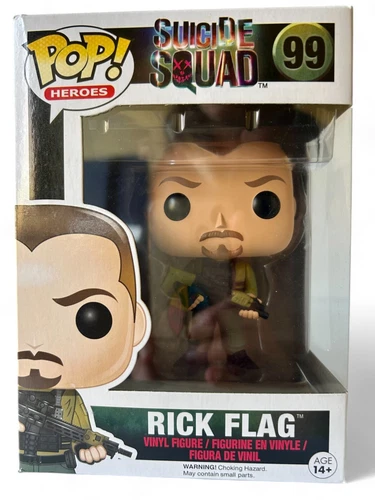 SUICIDE SQUAD Rick Flag #99 FUNKO Pop! Heroes figure boxed 2016 NEW