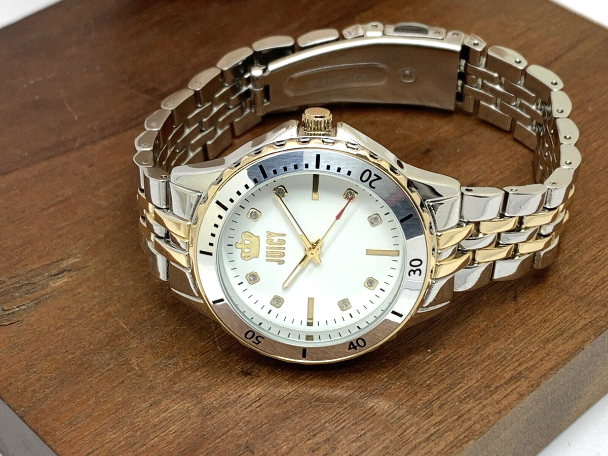 Juicy By Juicy Couture Women\'s Watch JC/5021 Quartz White Dial Two Tone … Juicy Couture Watch 1900961 White Silver Tone | Mercari main image 4