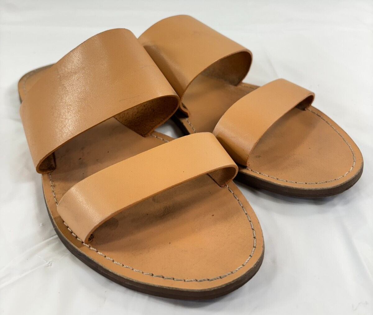 Madewell The Boardwalk Double-Strap Slide Sandal Leather Womens