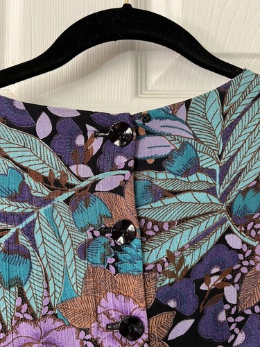 Vintage Jane Schaffhausen Belle France Cottagecore Floral Drop Waist Dress 10 - Picture 5 of 8